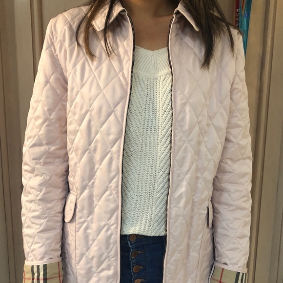 Burberry London Rose Quartz Quilted Fabric Jacket - Picture 7 of 8